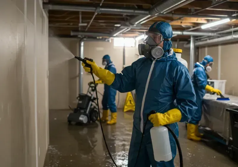 Basement Sanitization and Antimicrobial Treatment process in Geneva, FL